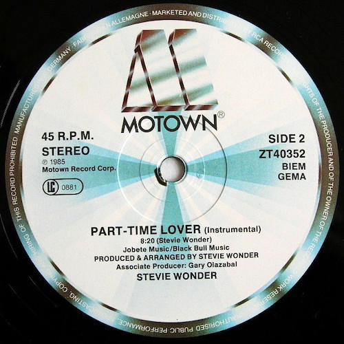 Stevie Wonder – Part Time Lover – B