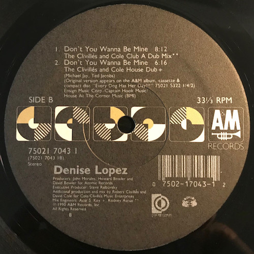 Denise Lopez – Don’t You Wanna Be Mine – B